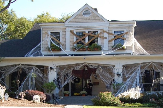 cute halloween home, exterior