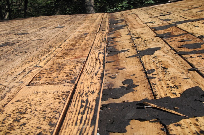 Roof Leak at Pitch change