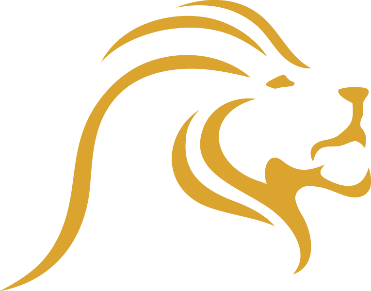 Lion logo for lyons roofing company