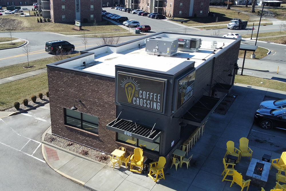 Coffee Crossing with Commercial Roofing
