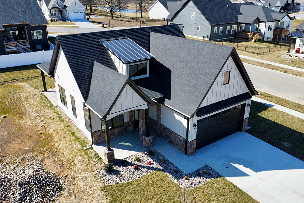 Indiana Home with Metal Roofing