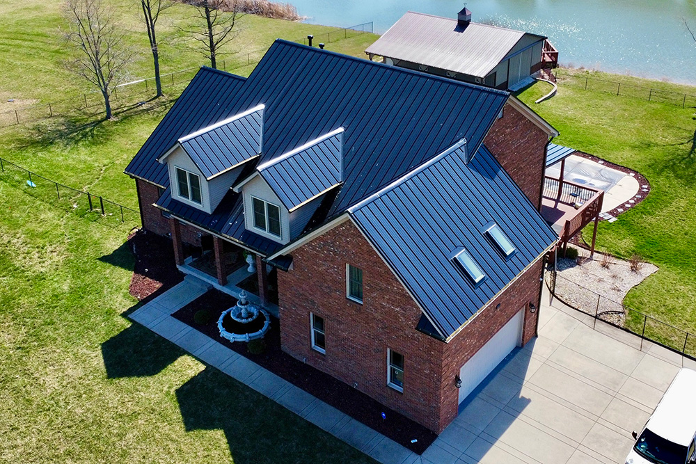 Kentucky Home with a metal roof
