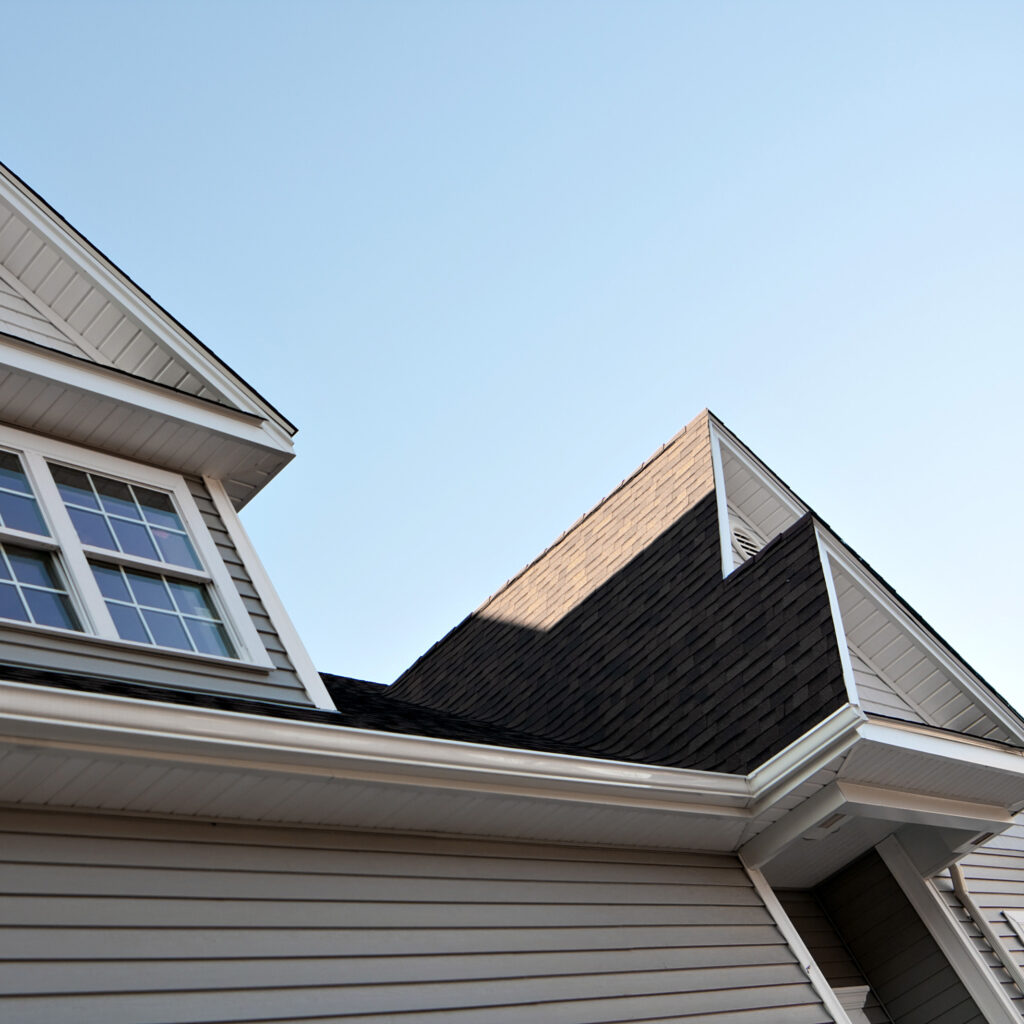 Gutter on Roof View with Doormers